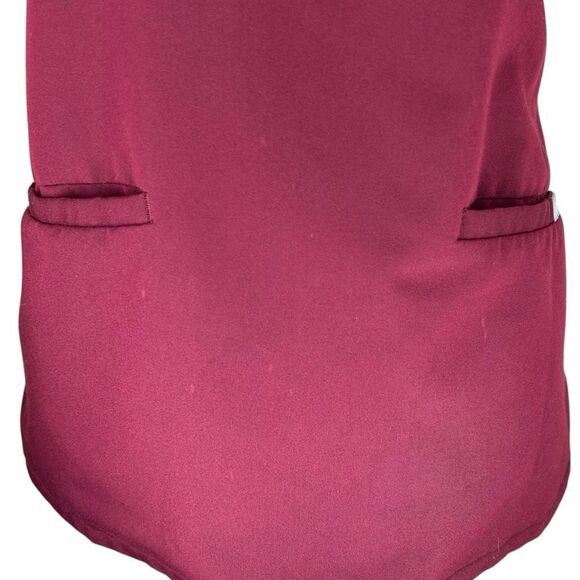 Figs Casma Three-Pocket Scrub Top Nurse CNA Doctor in Burgundy‎ Size Small - Picture 2 of 8